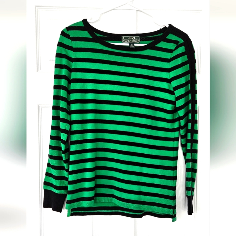 NWOT Lauren Ralph Lauren striped long sleeve top